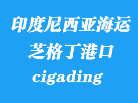 印度尼西亞海運(yùn)港口：芝格丁（cigading）港口